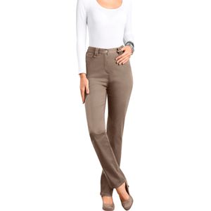 Dames Stretchbroek in taupe