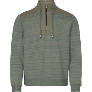 Heren Sweatshirt in kaki gemêleerd