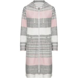 Katoenmix - Badjas - Rosé Gestreept - Machinewasbaar op 60 °C