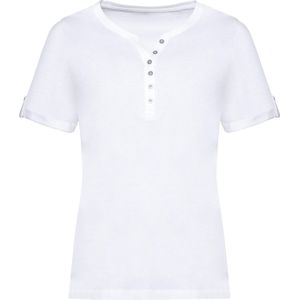 Dames Shirt met korte mouwen in wit