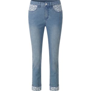 Dames 7/8-jeans in blue-bleached