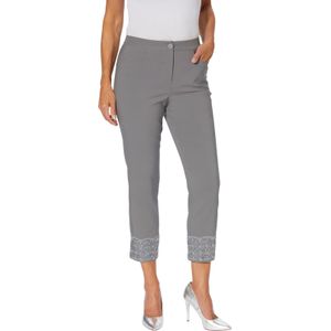 Capri Broek - Grijs - 72% Viscose 25% Polyamide 3% Elastaan