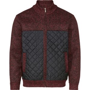 Heren Vest in bordeaux gemêleerd