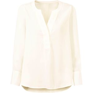 Blouse - Ecru - 100% Polyester - Lange Mouwen