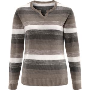 Pullover met lange mouwen in grafiet gedessineerd