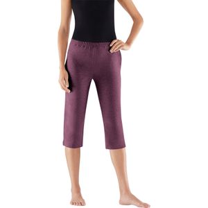 Capri Broek - Bessenrood - 95% Katoen - Steekzakken - Elastische Band