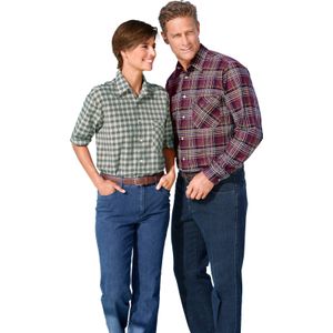 Groen Geruit Overhemd - Katoen - Lange Mouwen - Knoopsluiting