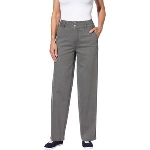 Dames jeans in stone-grey-denim