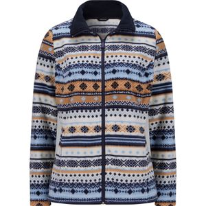 Jacks - Wit/Marine Gedessineerd - 100% Polyester - Lange Mouwen