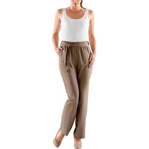 Dames Palazzo-broek in taupe
