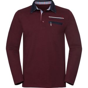 Heren Longsleeve in bordeaux