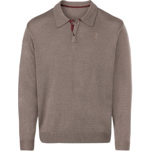 Heren Polopullover in taupe