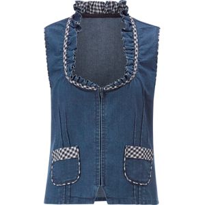Dames Jeansgilet in blue-stonewashed