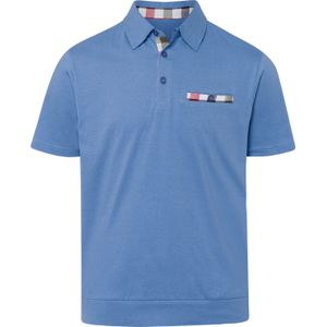 Classic - Poloshirt - Middenblauw - Korte Mouwen - 100% Katoen