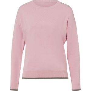 Dames Pullover met lange mouwen in roze/taupe