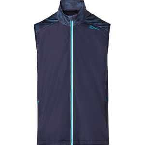 Tussenjas - Marine/Turquoise - 100% Polyester - Steekzakken