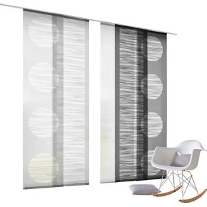 Paneelgordijn - 60x145 cm - Polyester - Klittenbandrail