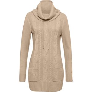 Dames Lange pullover in beige