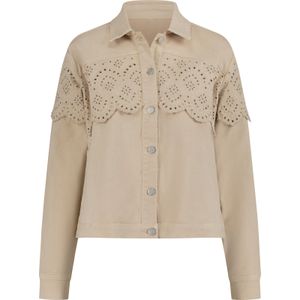 Dames Jeansjack in beige