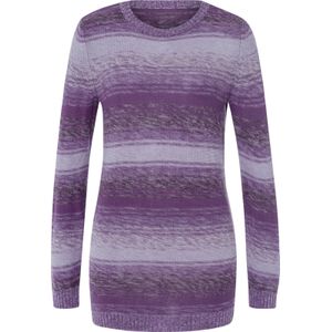 Dames Lange pullover in lila/lavendel gedessineerd