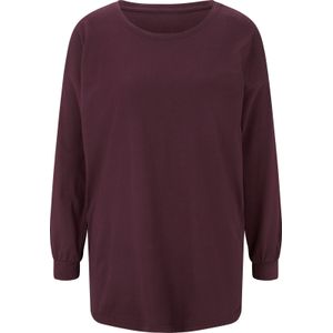 OTTO - Vrijetijdsshirt - Wijnrood - Ronde Hals - Lange Mouwen - 100% Katoen