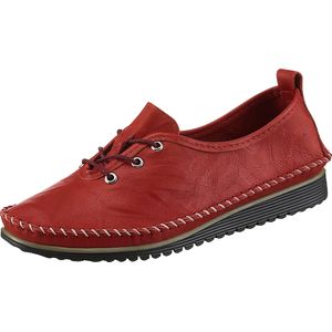 Dames Veterschoen in rood