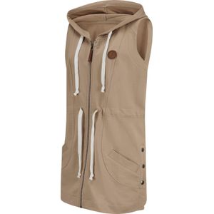 Zomers - Shirtvest - Capuchon - Imitatieleer - Tunnelkoord - 2 Zakken