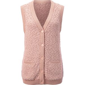 Dames Mouwloos vest in poudre