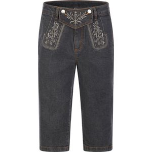 Heren Jeansbermuda in antraciet-denim