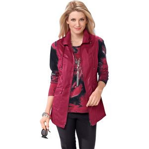 Dames Lang vest in rood