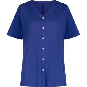 Sweatvest - Royalblauw - 100% Katoen - Knoopsluiting - V-hals