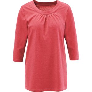 Dames Lang shirt in langoustine gemêleerd