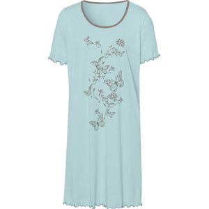 Nachthemd - Mint - 100% Katoen - Korte Mouwen