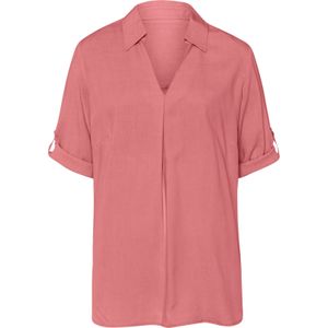 Dames Comfortabele blouse in flamingo