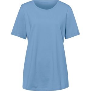 Dames Lang shirt in hemelsblauw