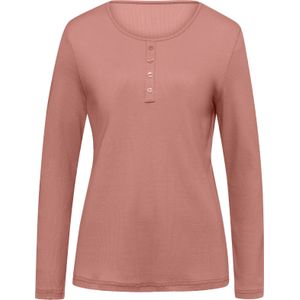 Dames Shirt met lange mouwen in rozenhout