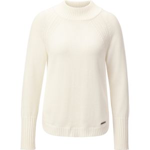 Dames Trui met opstaande kraag in ecru