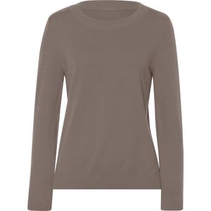 Gebreide Trui - Taupe - 100% Katoen