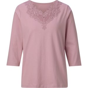 Dames Shirt met 3/4-mouw in mauve