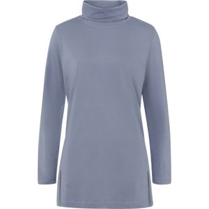 Dames Lang shirt in duivenblauw