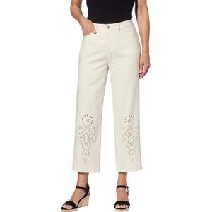 Dames 7/8-jeans in ecru