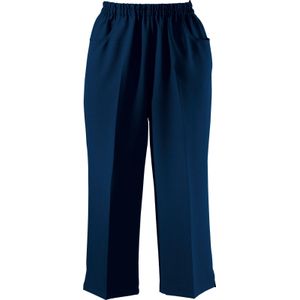 Capri Broek - Marine - 100% Polyester - Steekzakken - Elastische Band