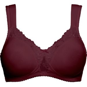 Bralette - Wijnrood - 68% Polyester - Zonder Beugels - Brede Bandjes