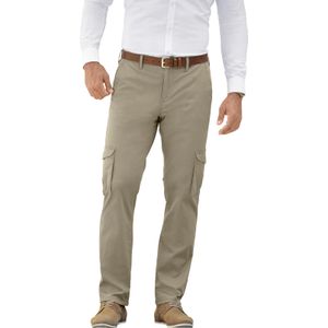 Driekwartbroek - Steen - 97% Katoen - Steekzakken - Knoop en Ritssluiting