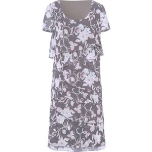 Antraciet Gedessineerd - Little Black Dress - 100% Polyester