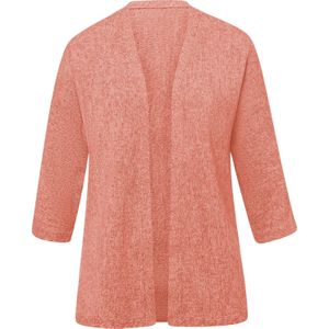 Dames Vest in grapefruit/wit gemêleerd