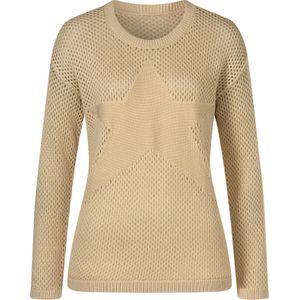 Dames Ajourpullover in zand