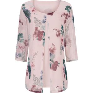 Comfortabele blouse in roze geprint