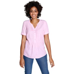Comfortabele blouse in lichtroze