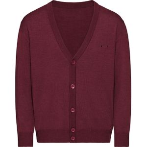 Unikleur Vest - Bordeaux - 100% Scheerwol